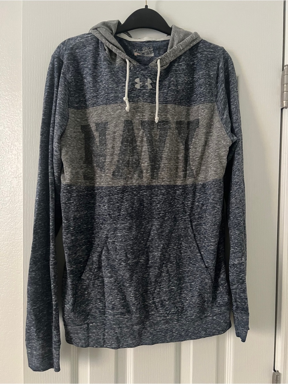 Under Armour Navy and Heather Gray Men's Pullover Hoodie